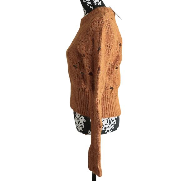 NWT - H&M Wool Alpaca Blend Orange Sweater - Medium - Picture 7 of 9